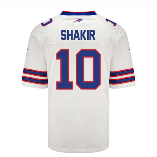 Custom #10 White BUF Football Shirt Top