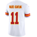 Custom #11 White KC Football Shirt Top