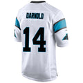 Custom #14 White CAR Football Shirt Top