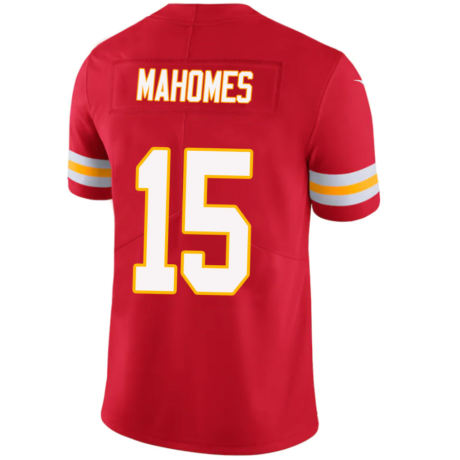 Custom #15 Red KC Football Shirt Top