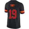 Custom #19 Black KC Football Shirt Top