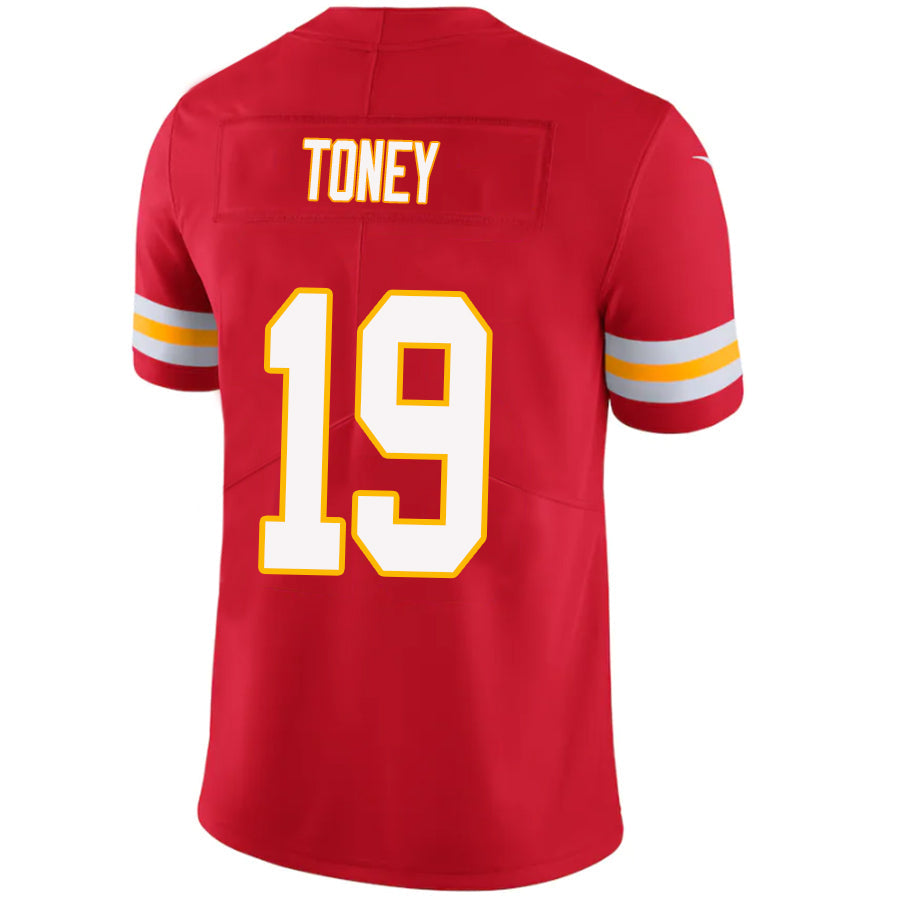 Custom #19 TONEY Pro Stitched Jersey - Premium Edition