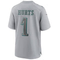 Custom #1 Gray PHI Football Shirt Top