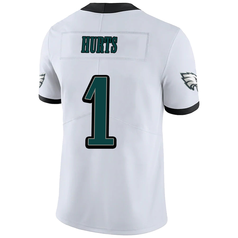 Custom #1 White PHI Football Shirt Top