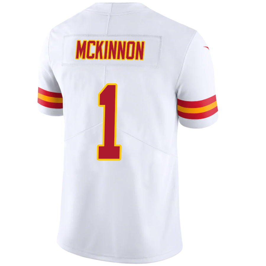 Custom #1 White KC Football Shirt Top