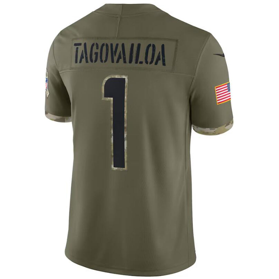 Custom #1 TAGOVAILOA Pro Stitched Jersey - Premium Edition