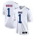 Custom #1 White NYG Football Shirt Top