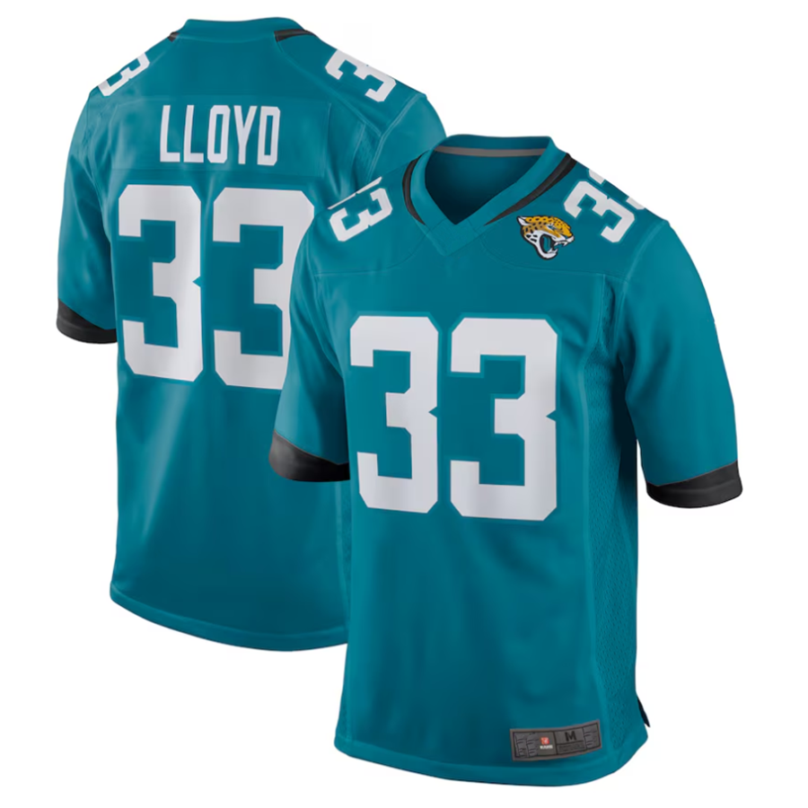 Custom #33 Teal JAX Football Shirt Top