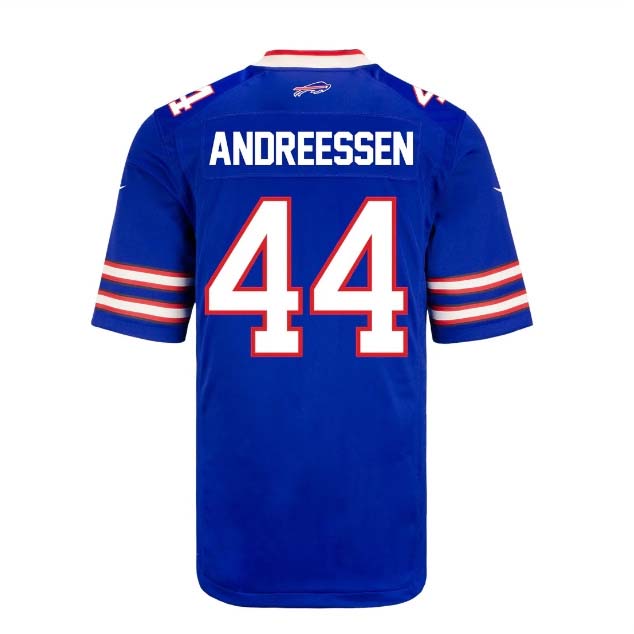 Custom #44 ANDREESSEN Pro Stitched Jersey - Premium Edition