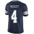 Custom #4 Navy DAL Football Shirt Top