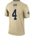 Custom #4 Gold NO Football Shirt Top
