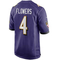 Custom #4 Purple BAL Football Shirt Top