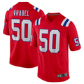 Custom #50 Red NE Football Shirt Top
