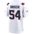Custom #54 White NE Football Shirt Top