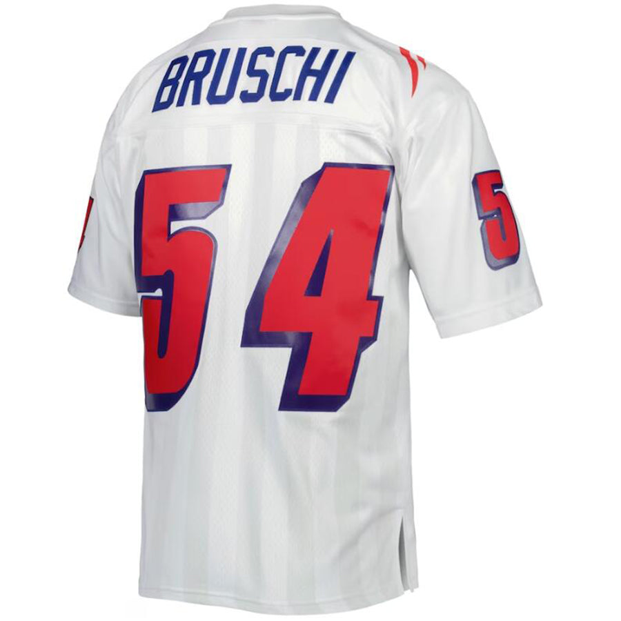 Custom #54 White 1996 NE Football Shirt Top