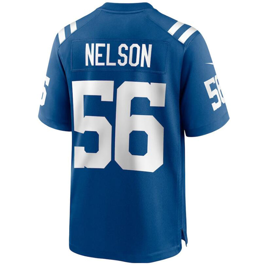 Custom #56 Royal IND Football Shirt Top