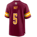 Custom #5 Burgundy WAS Football Shirt Top