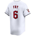 Custom #6 White CLE Baseball Shirt Top