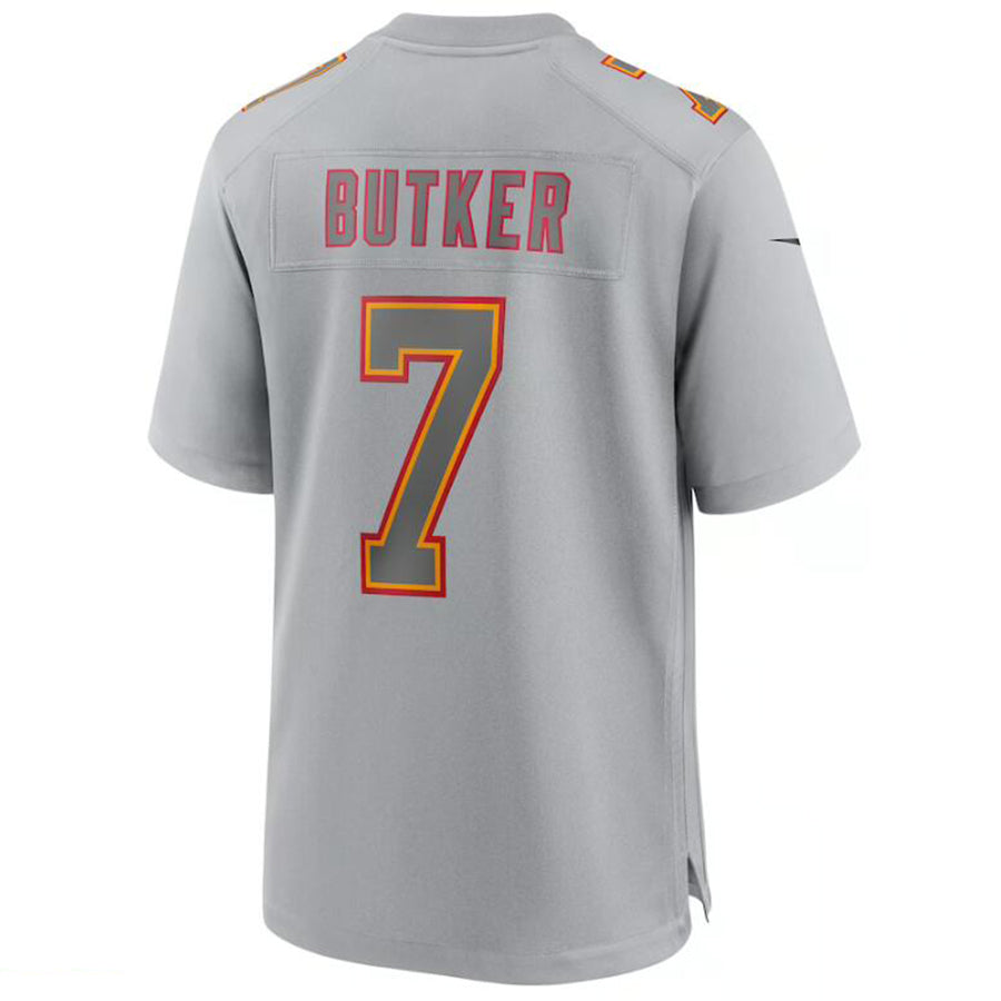 Custom #7 Gray KC Football Shirt Top