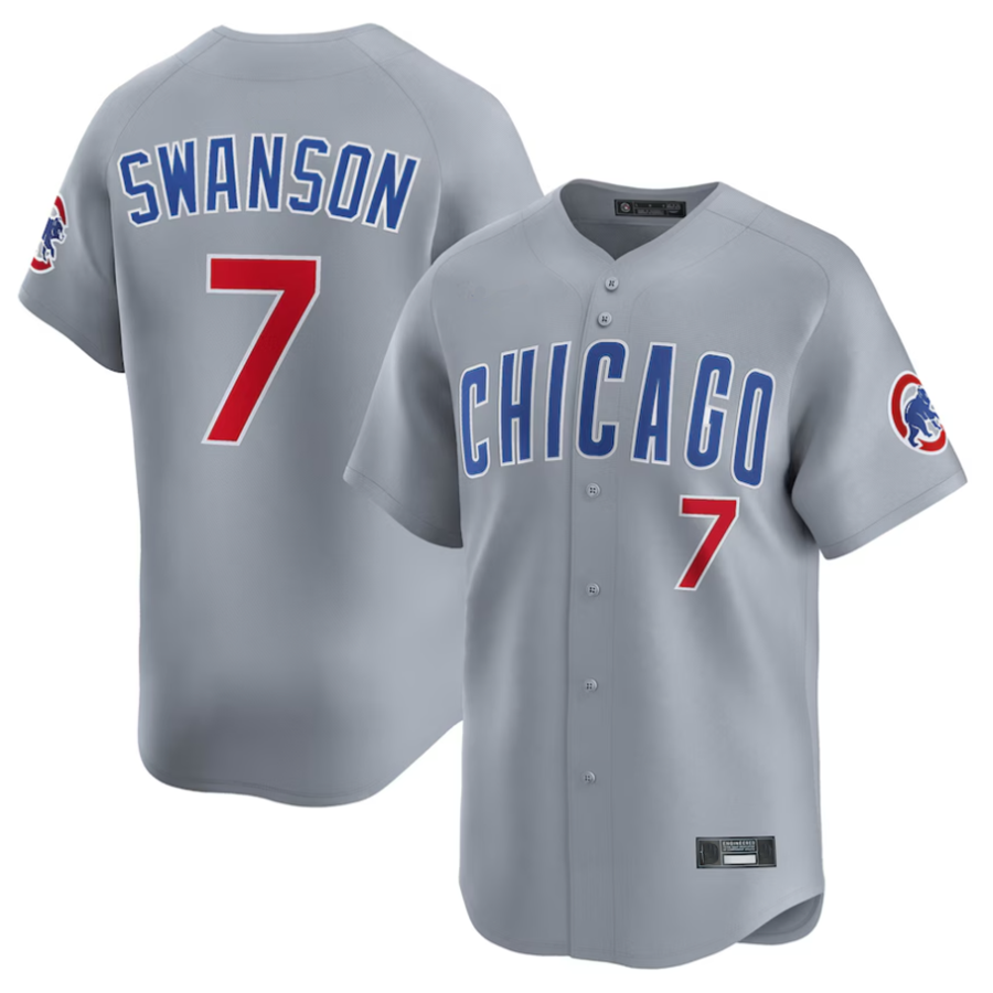 Custom #7 Gray CHC Baseball Shirt Top
