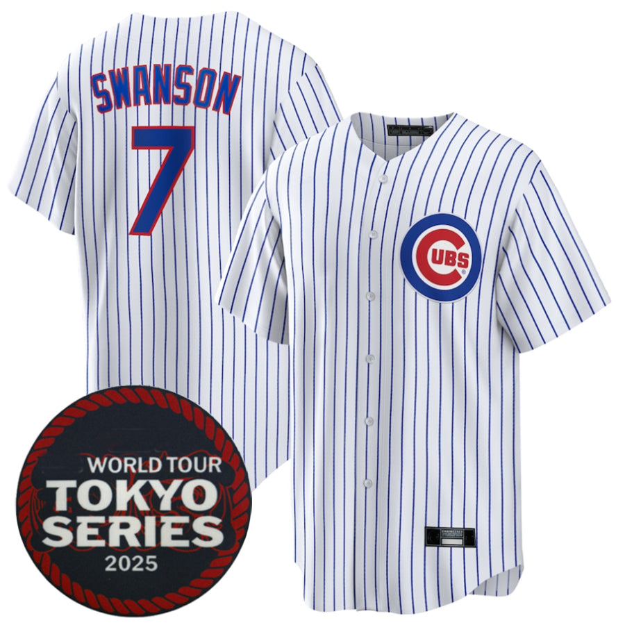 Custom #7 White 2025 CHC Baseball Shirt Top