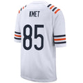 Custom #85 White CHI Football Shirt Top