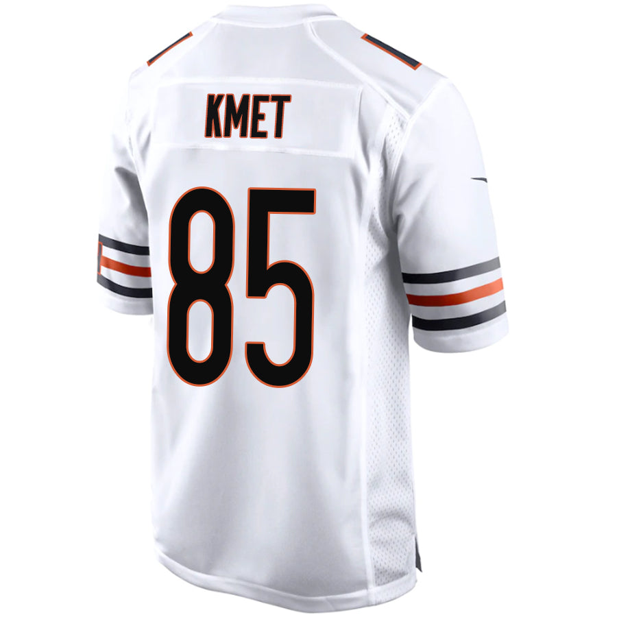 Custom #85 White CHI Football Shirt Top