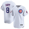 Custom #8 White CHC Baseball Shirt Top
