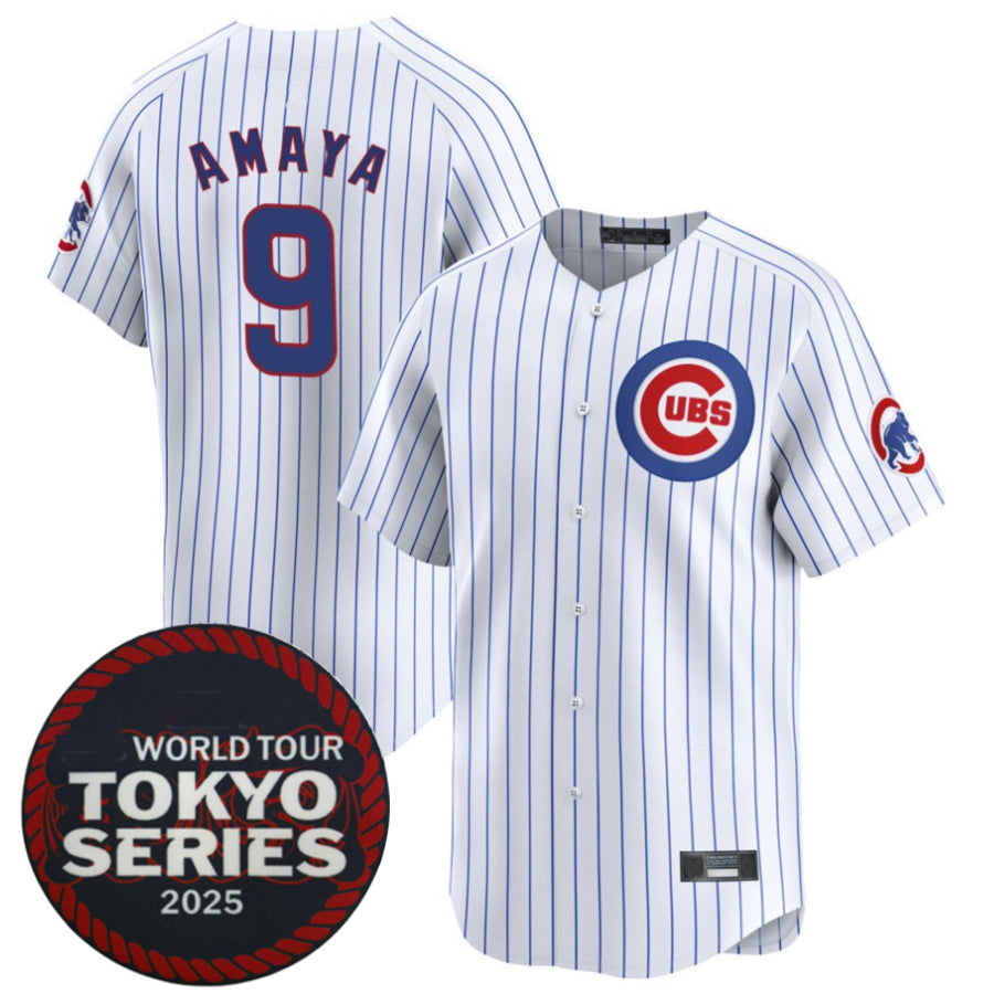 Custom #9 White 2025 CHC Baseball Shirt Top