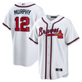 Custom #12 White ATL Baseball Shirt Top