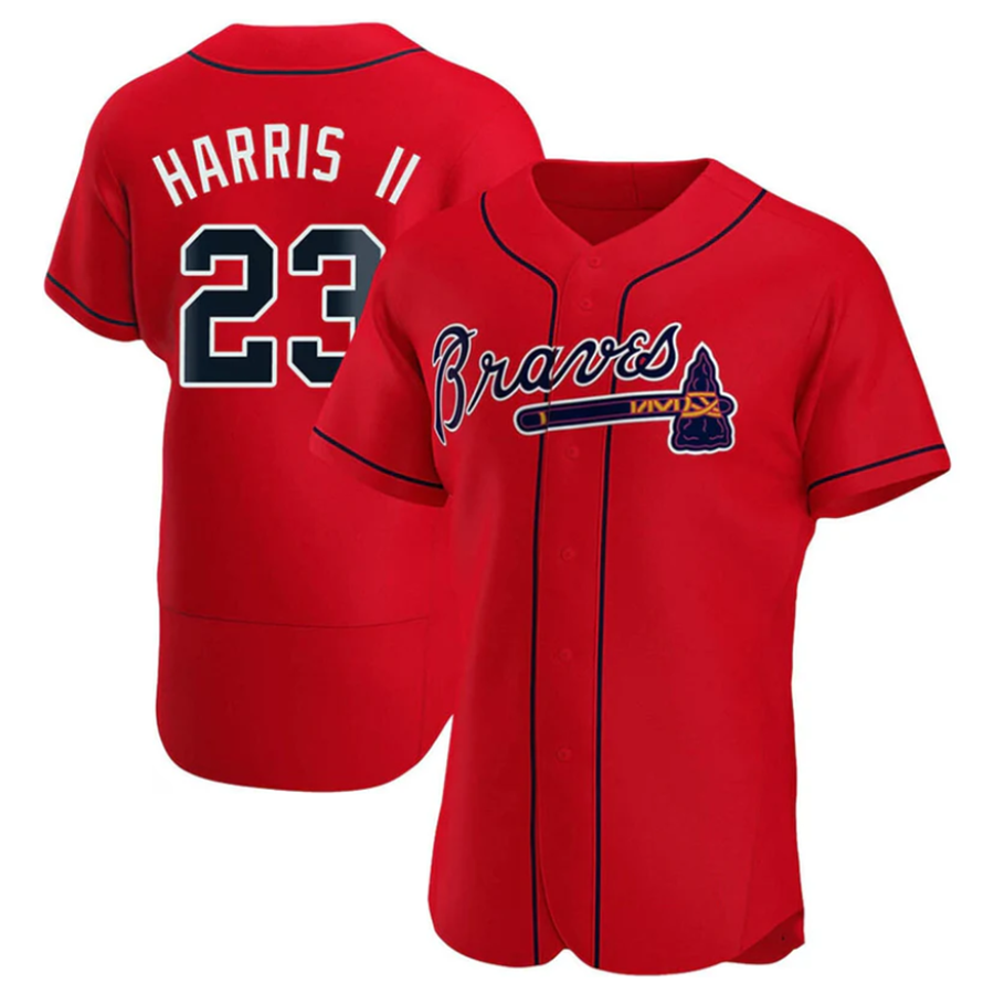 Custom #23 Red ATL Baseball Shirt Top