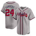 Custom #24 Gray ATL Baseball Shirt Top