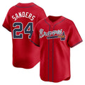 Custom #24 Red ATL Baseball Shirt Top