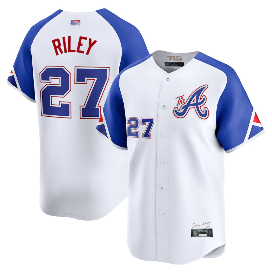 Custom #27 White City Connect ATL Baseball Shirt Top