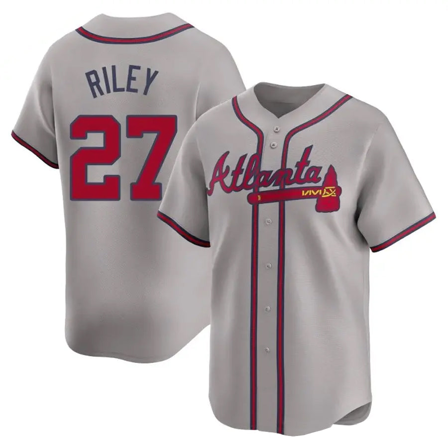 Custom #27 Gray ATL Baseball Shirt Top