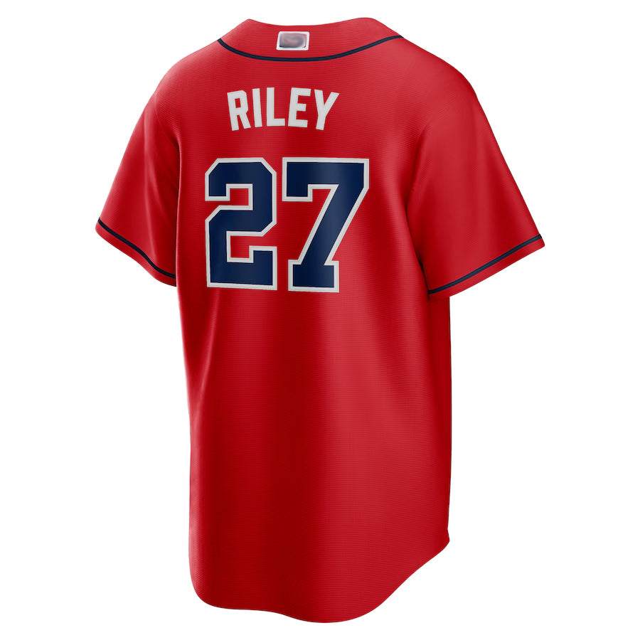 Custom #27 Red ATL Baseball Shirt Top