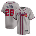 Custom #28 Gray ATL Baseball Shirt Top