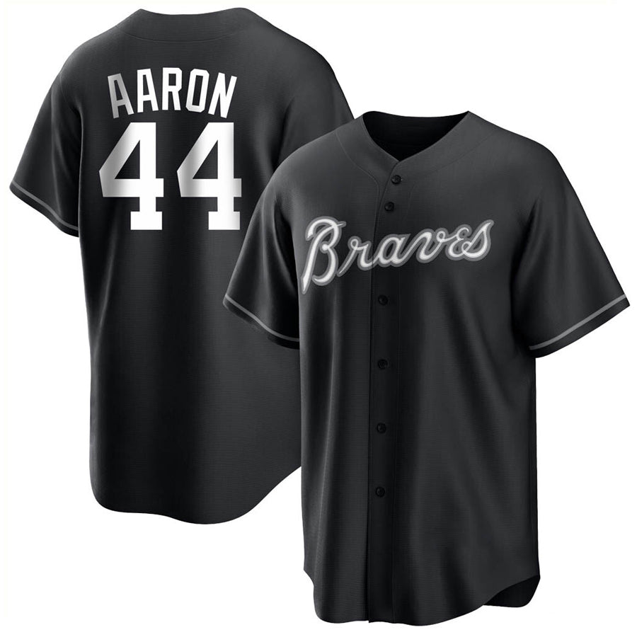 Custom #44 Black ATL Baseball Shirt Top