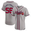 Custom #56 Gray ATL Baseball Shirt Top