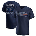 Custom #99 Navy ATL Baseball Shirt Top