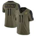 Custom #11 Olive ARI Football Shirt Top