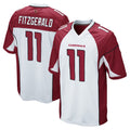 Custom #11 White ARI Football Shirt Top