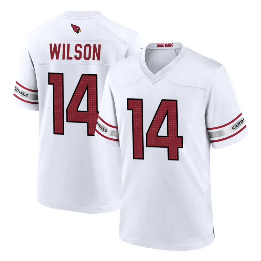 Custom #14 White ARI Football Shirt Top