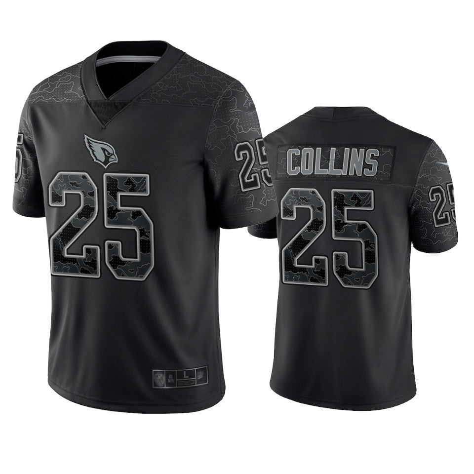 Custom #25 Black ARI Football Shirt Top