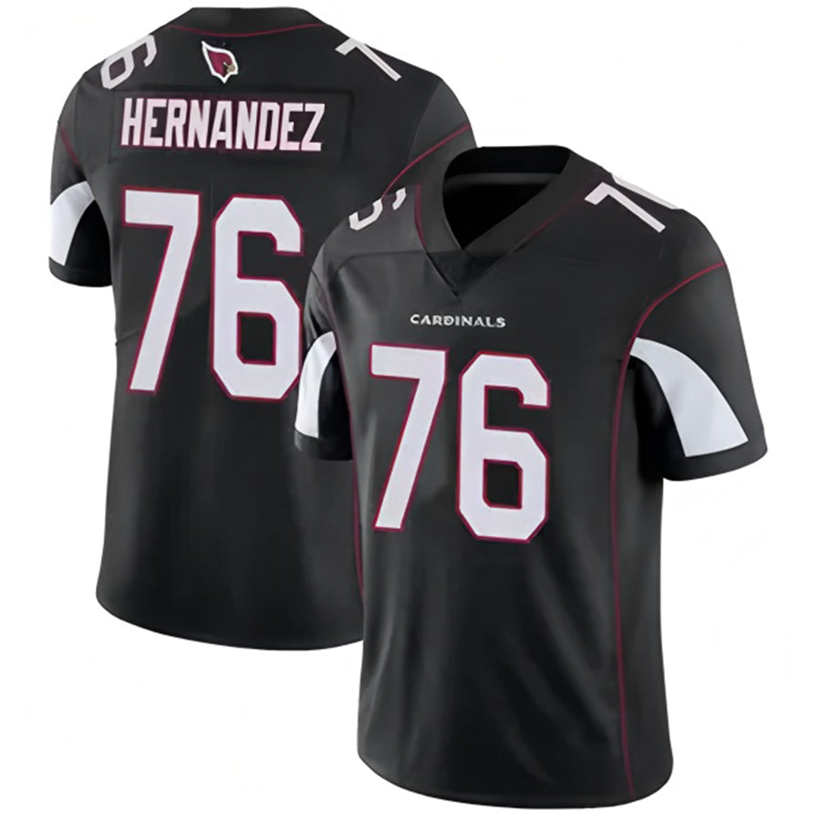 Custom #76 Black ARI Football Shirt Top