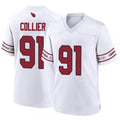 Custom #91 White ARI Football Shirt Top