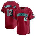 Custom #12 Red ARI Baseball Shirt Top