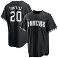 Custom #20 Black ARI Baseball Shirt Top