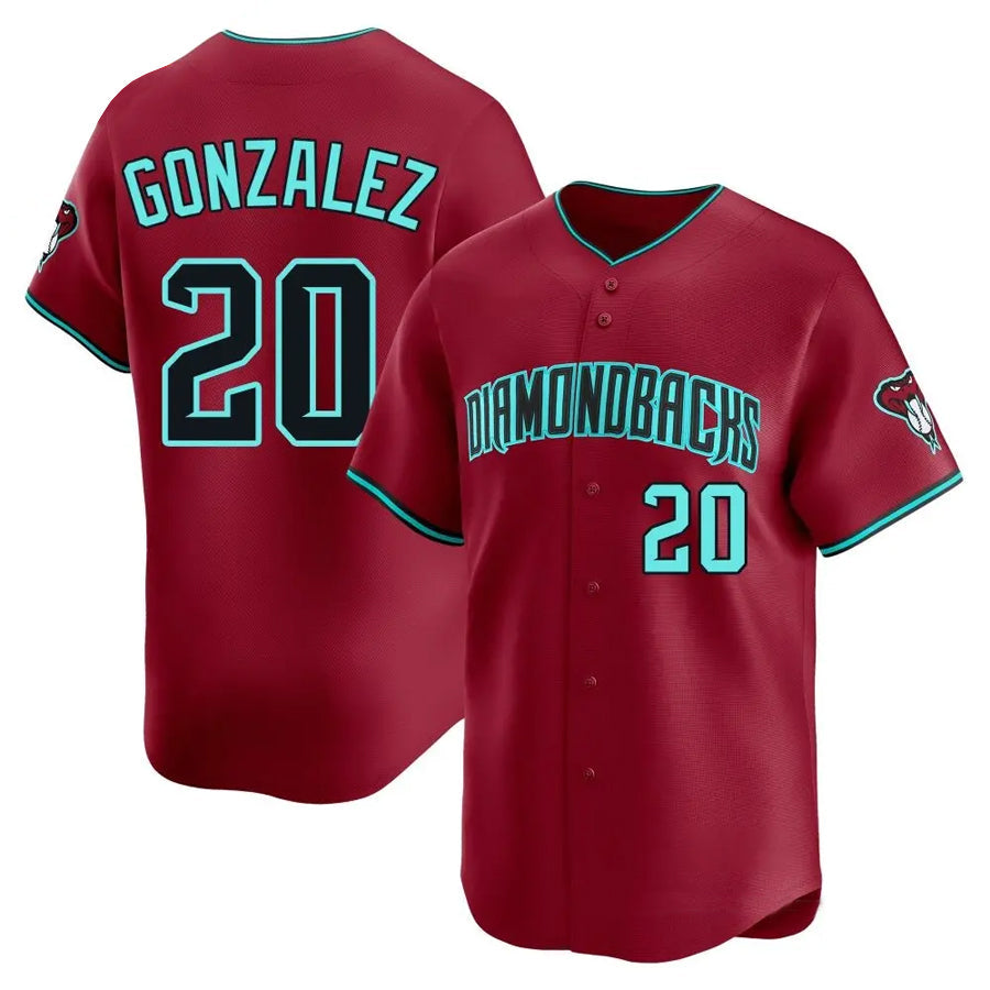 Custom #20 GONZALEZ Pro Stitched Jersey - Premium Edition