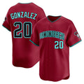 Custom #20 Red ARI Baseball Shirt Top